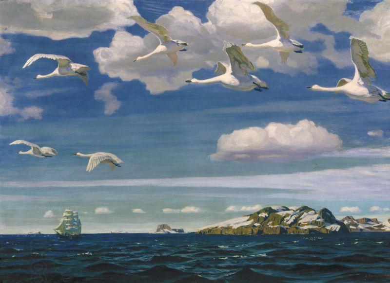 Arkady Alexandrovich Rylov In the Blue Expanse China oil painting art